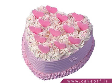 کیک ولنتاین - کیک عاشقانه رویای من باش | کیک آف