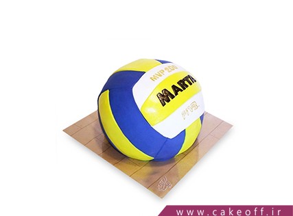 کیک توپ والیبال - کیک والیبالیست | کیک آف