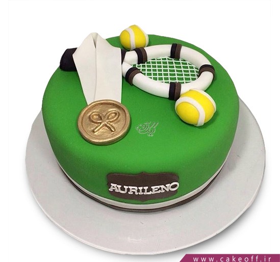 کیک تولد ورزشی - کیک راکت تنیس ۴ | کیک آف