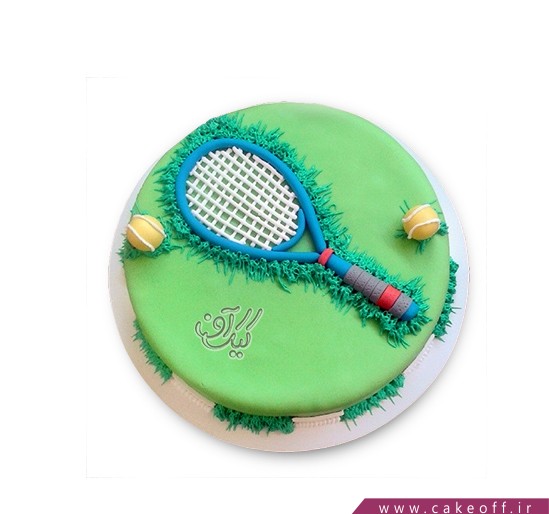 کیک تولد ورزشی - کیک راکت تنیس ۱ | کیک آف