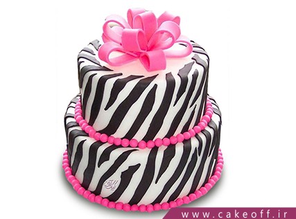 جدیدترین مدل کیک تولد دخترانه - کیک زبرا 5 | کیک آف