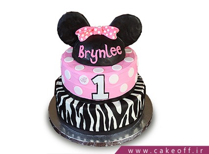 جدیدترین مدل کیک تولد دخترانه - کیک زبرا 9 | کیک آف