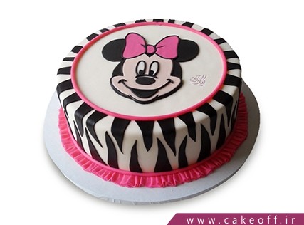 کیک تولد بچه گانه جدید - کیک مینی موس مدل زبرا | کیک آف